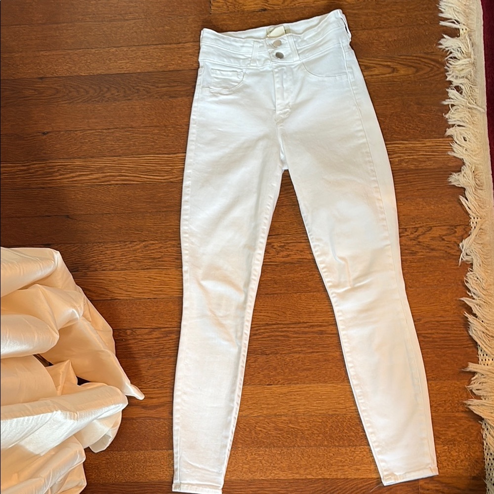 L'AGENCE White High Rise Jeans